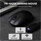 AULA SC800 TRI-MODE WIRELESS 2.4G/WIRED/BLUETOOTH ULTRA-LIGHTWEIGHT GAMING MOUSE | 37GRAMS, ADJUSTABLE 26000 DPI, PAW3395 SENSOR, 8000 POLLING RATE, ULTRA-PRECISE & DURABLE FOR GAMING | BLACK (SC800B)