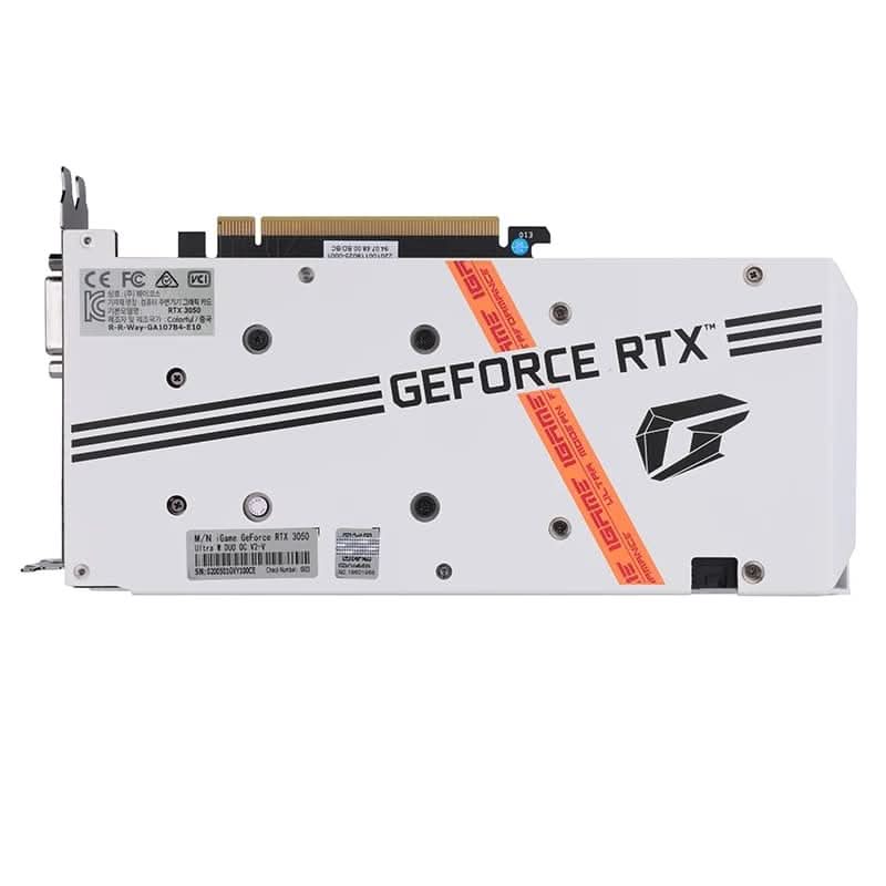 COLORFUL GEFORCE RTX 3050 8GB IGAME ULTRA OC DUO GRAPHIC CARD WHITE