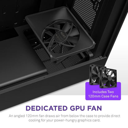 NZXT H5 FLOW MID-TOWER E-ATX COMPACT CABINET BLACK