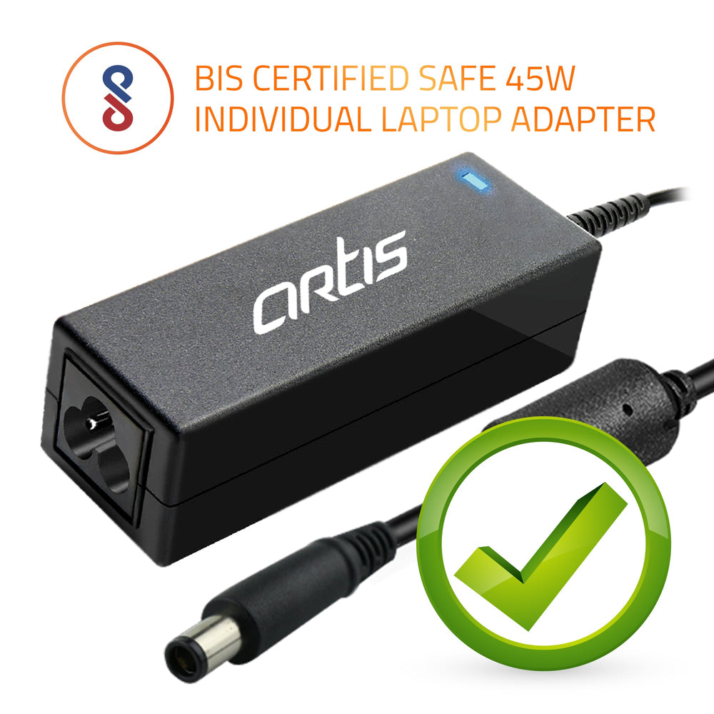 A0402 45Watt Laptop Adapter Compatible with Dell Laptops (19.5V/2.31A ,Pin : 4.5 x 3.0mm)