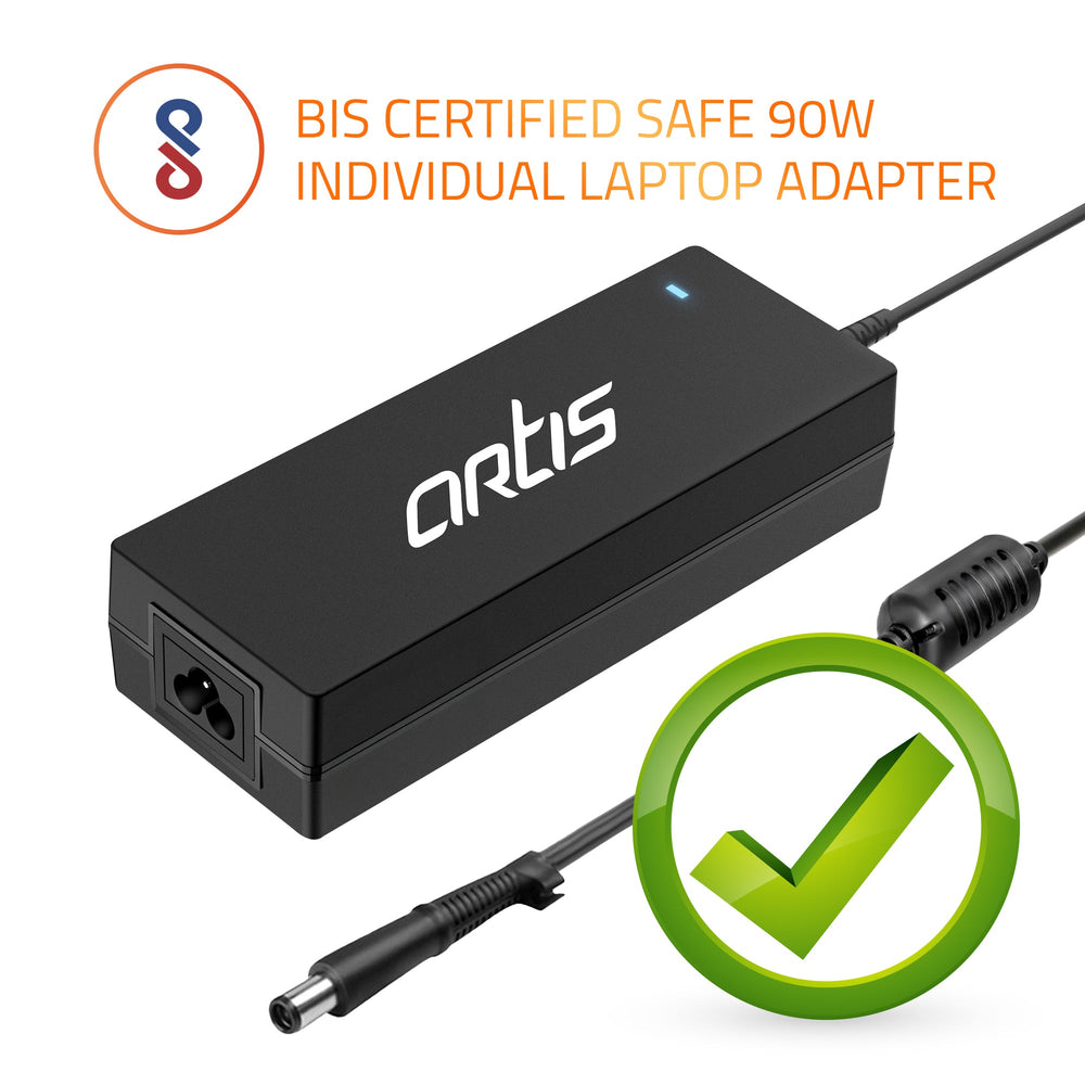 AR0903 90 Watt Laptop Charger/Adapter with Power Cord Compatible with HP Laptops (19 V/4.74 A, Pin: 7.4 x 5.0 mm)