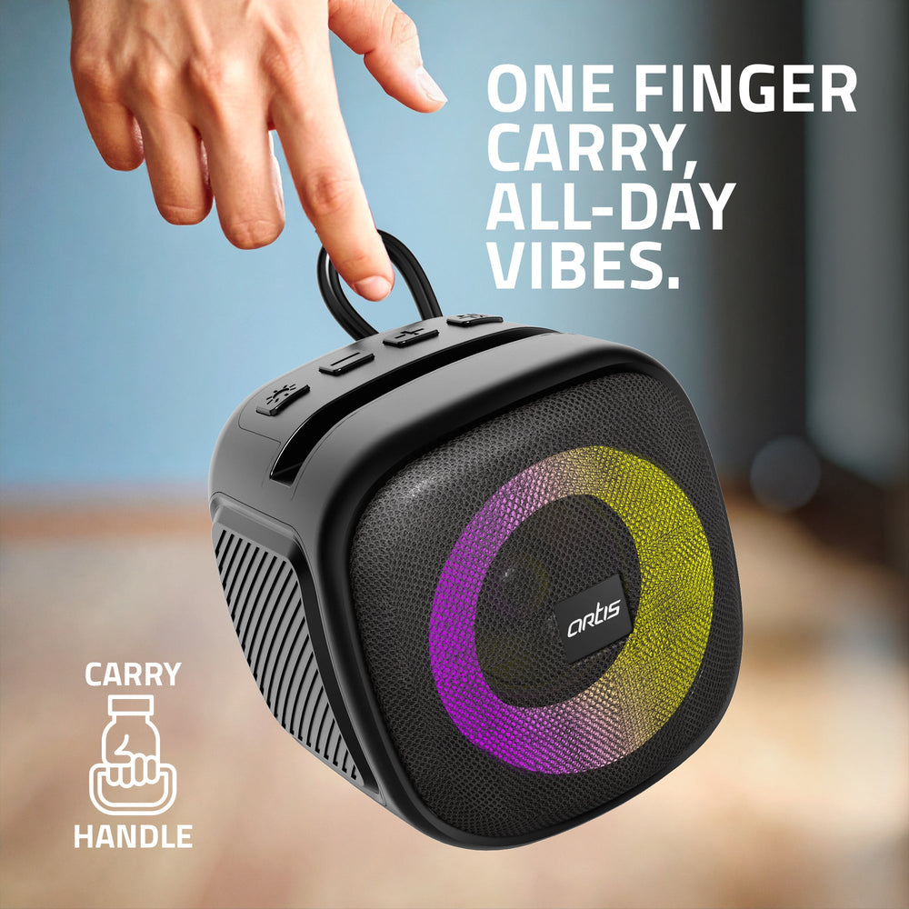 BT10 wireless Bluetooth Speaker with USB input, TF card Input FM Radio and TWS (10W RMS Output)