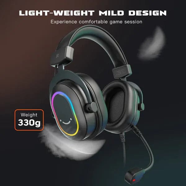 FIFINE H6 Wired 7.1 Surround Gaming Surround Gaming Headphone With Mic ( Black ) ( PC/PS4/PS5 )