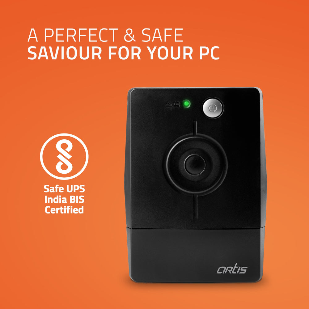 Artis UPS | 600VA Line Interactive UPS with BIS Certified