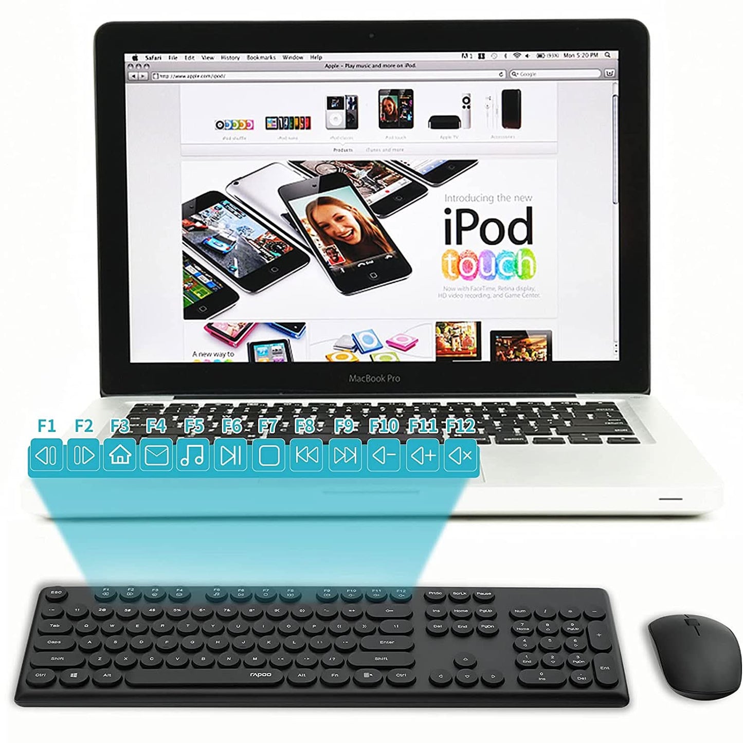 RAPOO SET WIRELESS X260 BLACK