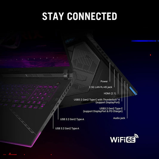ASUS G834JY-N6056WS [CI9-13980HX 13TH GEN/32GB DDR5/2TB SSD/WIN11 HOME+MSO/18.0 INCH/16GB GRAPHICS RTX 4090 /1 YEAR(S)/BLACK]