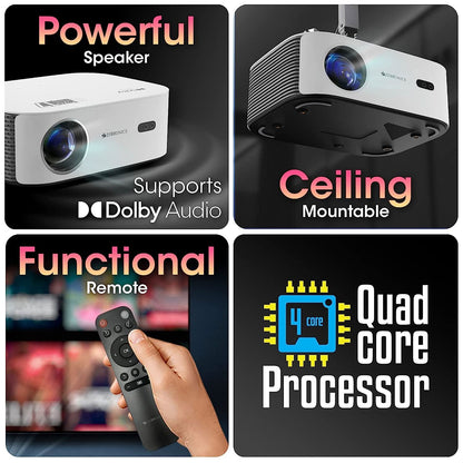 ZEBRONICS PIXAPLAY 17 FHD SMART LED PROJECTOR