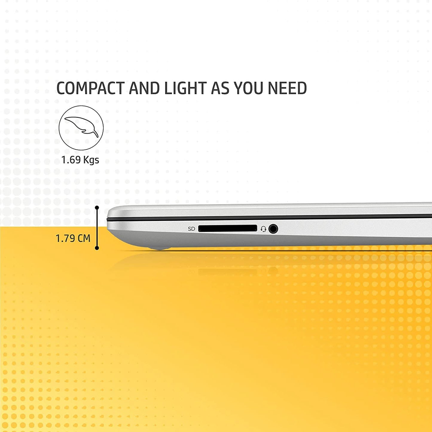 HP 15S-FQ5112TU [CI5-1235U 12TH GEN/16GB DDR4/512GB SSD/NO DVD/WIN11 HOME+MSO/15.6 INCH/INTEGRATED GRAPHICS/1 YEAR/SILVER]