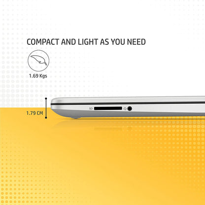 HP 15S-FQ5112TU [CI5-1235U 12TH GEN/16GB DDR4/512GB SSD/NO DVD/WIN11 HOME+MSO/15.6 INCH/INTEGRATED GRAPHICS/1 YEAR/SILVER]