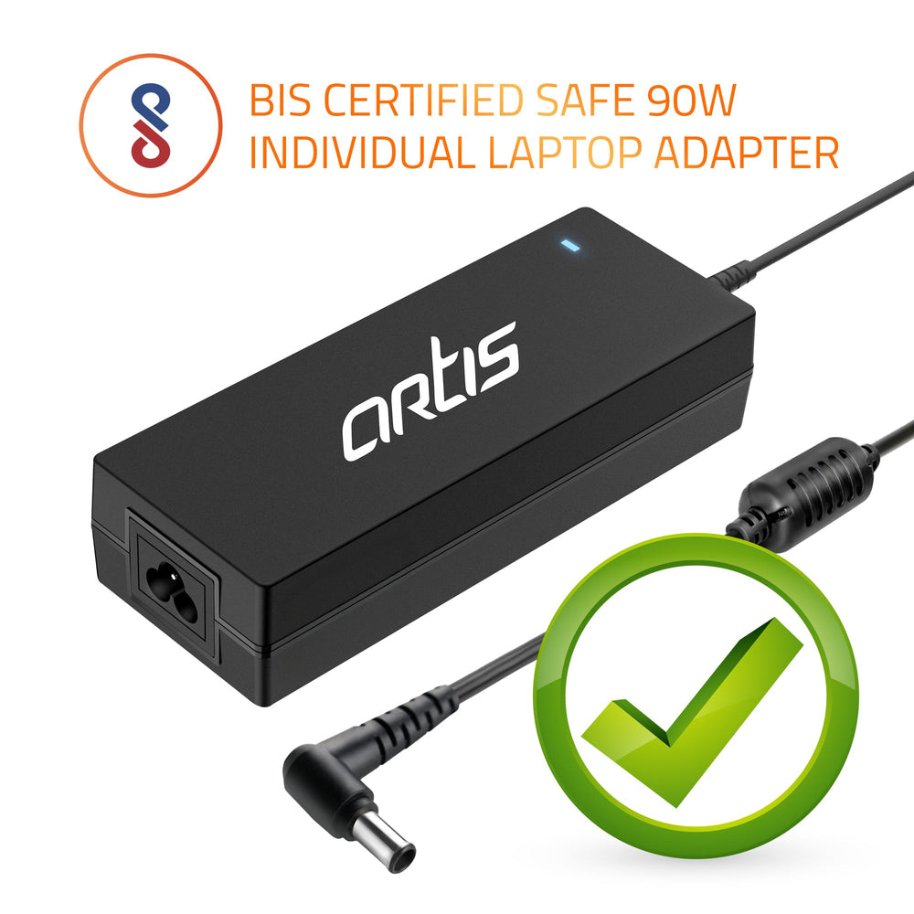 AR0906 90 Watt Laptop Charger/Adapter with Power Cord Compatible with Sony Laptops (19.5 V/4.7A, Pin: 6.5 x 4.4mm)