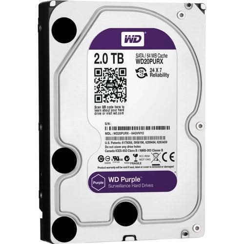 WESTERN DIGITAL 2TB SURVEILLANCE INTERNAL SATA HARD DRIVE WD23PURZ