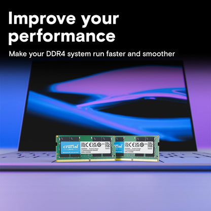 CRUCIAL 32GB DDR4-3200MHZ LAPTOP CL22 (16GBIT) RAM CT32G4SFD832A