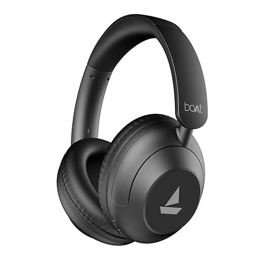 Boat New Launch Rockerz 650 Pro Bluetooth Over Ear Headphones with Mic (Iris Black)