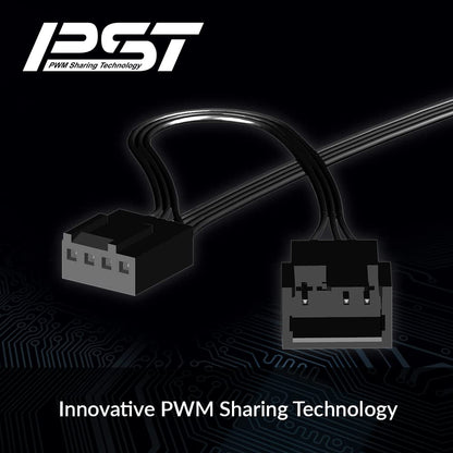 ARCTIC P14 PWM PST ARGB CASE SINGLE FAN - BLACK, ACFAN00239A