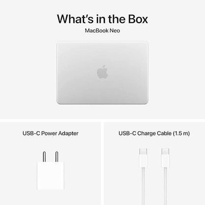 Apple 13-inch MacBook Neo A18 Pro chip with 6 core CPU and 5 core GPU, 8GB, 256GB SSD - Silver