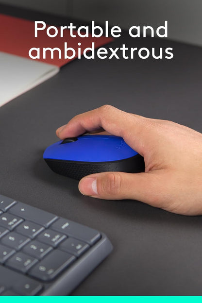 LOGITECH WIRELESS MOUSE M171 BLUE MOUSE