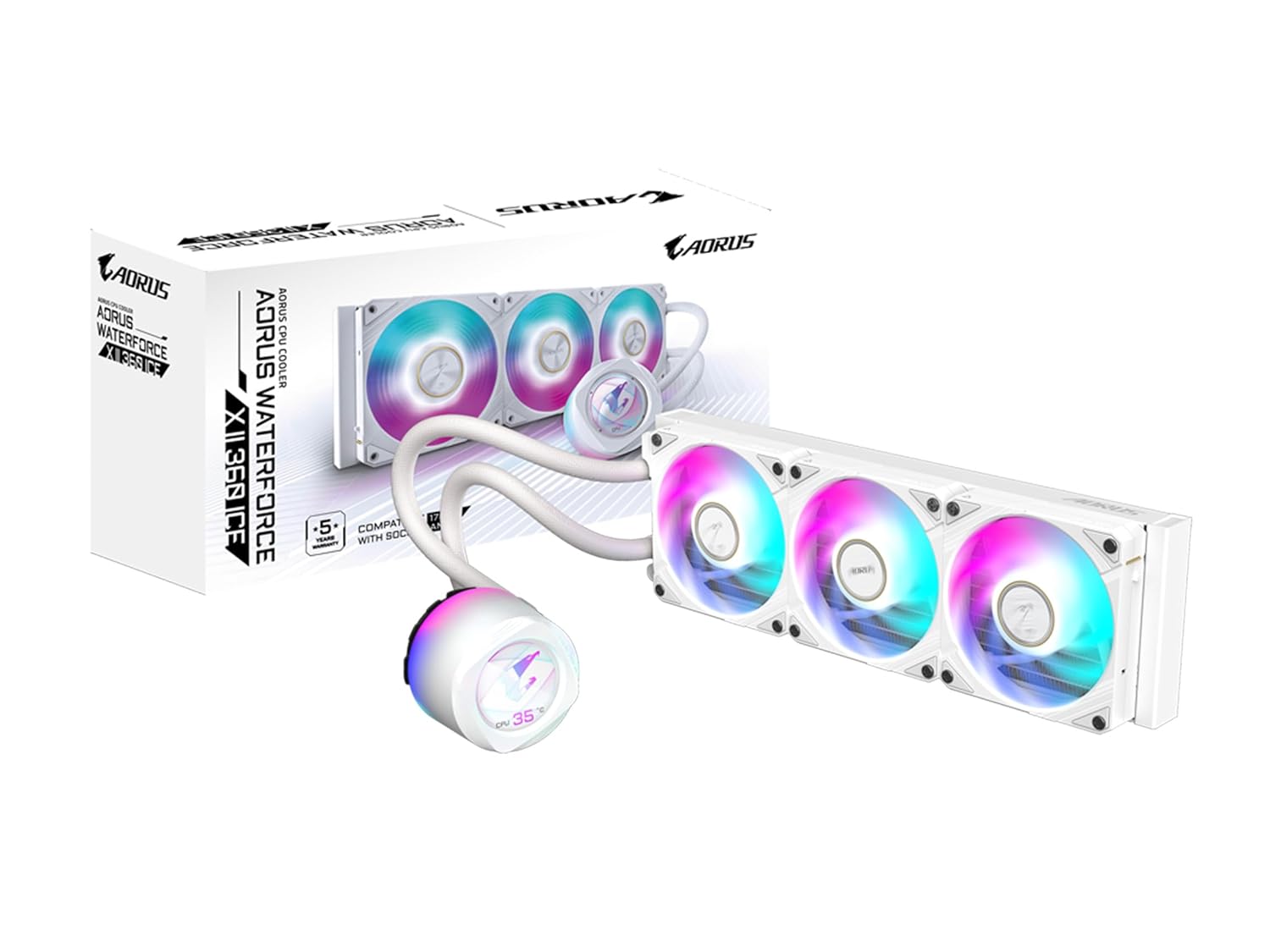 GIGABYTE AORUS WATERFORCE X II 360 LIQUID CPU COOLER