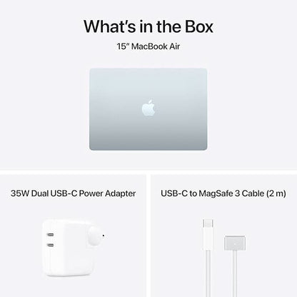 Apple 15-inch MacBook Air M5 chip with 10 core CPU and 10 core GPU, 16GB, 512GB SSD - Sky Blue