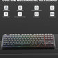 AULA F87 GRADIENT GRAY SPACE CRYSTAL SWITCH MECHANICAL GAMING KEYBOARD