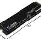 KINGSTON KC3000 PCIE 4.0 NVME M.2 SSD - HIGH-PERFORMANCE STORAGE FOR DESKTOP AND LAPTOP PCS -SKC3000D/2048G, 7,000MB/S READ, 7,000MB/S WRITE, BLACK