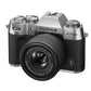 FUJIFILM X-T50 40 MP APS-C X-TRANS SENSOR|RETRO STYLE MIRRORLESS CAMERA|4K/6.2K VLOGGING|HIGH SPEED RECORDING FHD 240FPS|ADVANCE AF WITH 15-45MM OPTICAL ZOOM LENS F/3.5-5.6 - SILVER