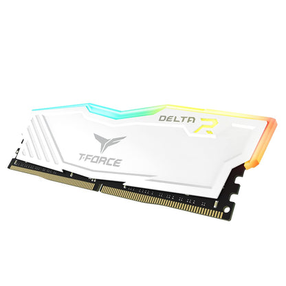 TEAMGROUP T-FORCE DELTA RGB 16GB (8GBX2) DDR4 3600MHZ DESKTOP RAM (WHITE)
