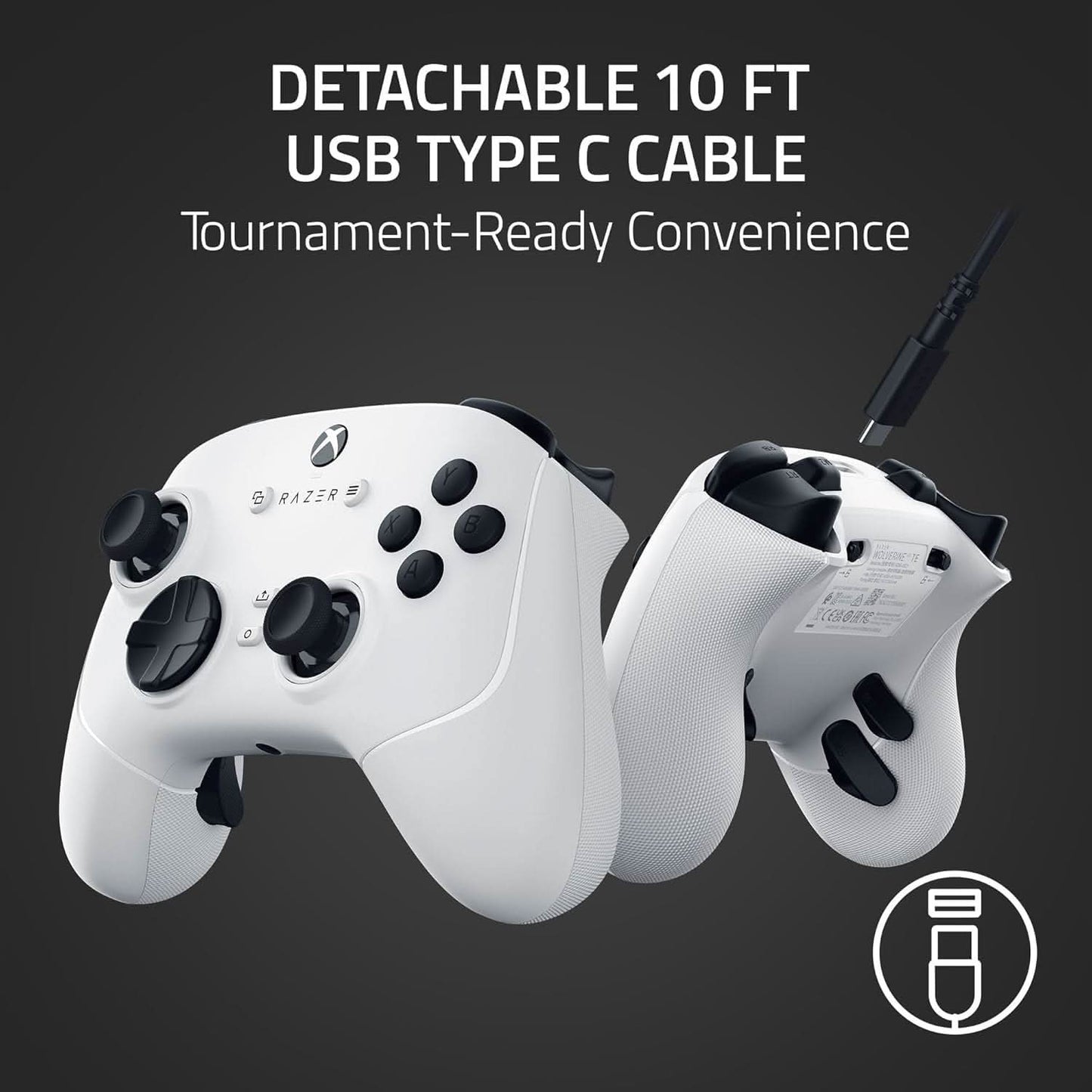 RAZER WOLVERINE V3 TOURNAMENT EDITION - WIRED GAMING CONTROLLER FOR XBOX WHITE RZ06-05210200-R3M1