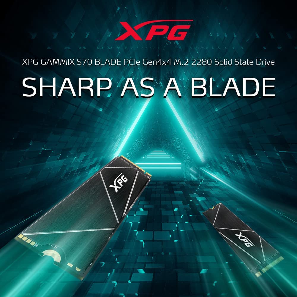 ADATA XPG GAMMIX S70B BLADE M.2 NVME 2TB PCIE GEN4 2280 SSD AGAMMIXS70B-2T-CS