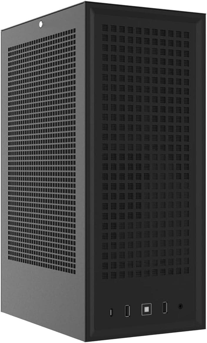 HYTE REVOLT 3 SMALL FORM FACTOR PREMIUM ITX COMPUTER GAMING CASE ONLY, METAL, BLACK CS-HYTE-REVOLT3-B