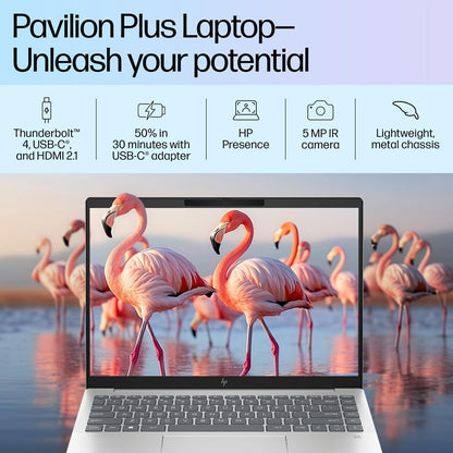 HP PAV PLUS 14-EW0116TU [CI5-1335U 13TH GEN/16GB/512GB SSD/WIN11 HOME+MSO/14.0 INCH/INTEGRATED GRAPHICS /1 YEAR(S)/SILVER] LAPTOP