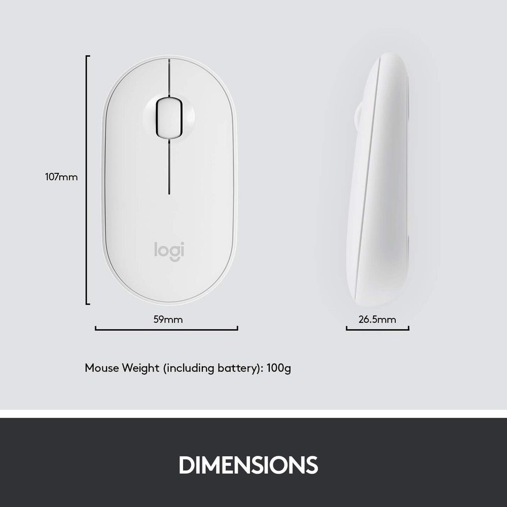 LOGITECH MK470 Slim Full Size Wireless Combo ( Off-White )