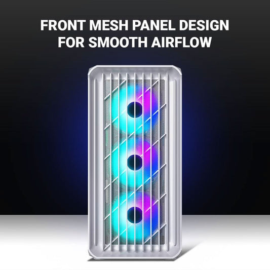 ANT ESPORTS 205 MINI 6F (M-ATX) MINI TOWER CABINET (WHITE)