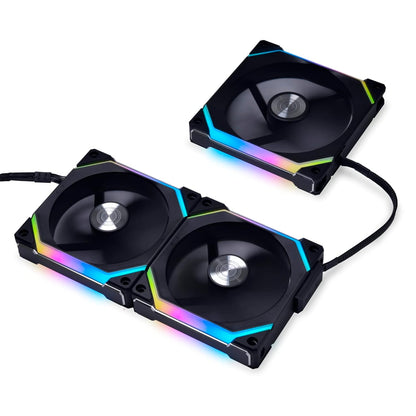 LIAN LI UNIFAN SL120 V2 ARGB CABINET FAN TRIPLE PACK BLACK