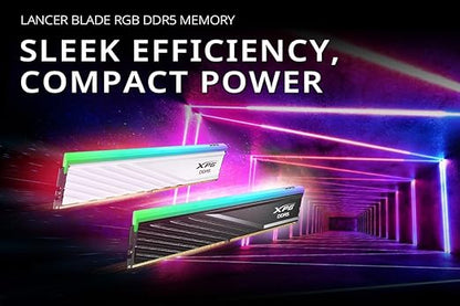 ADATA XPG DDR5 32GB (16X2) 6000 MHZ LANCER BLADE RGB BLACK AX5U6000C3016G-DTLABRBK