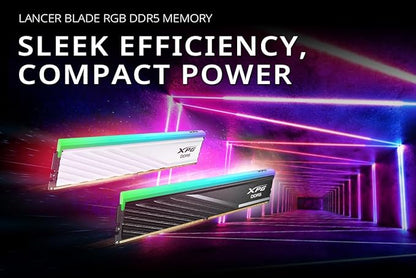 ADATA XPG DDR5 32GB (16X2) 6000 MHZ LANCER BLADE RGB WHITE AX5U6000C3016G-DTLABRWH
