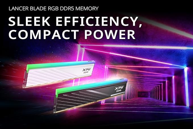ADATA XPG DDR5 32GB (16X2) 6000 MHZ LANCER BLADE RGB WHITE AX5U6000C3016G-DTLABRWH