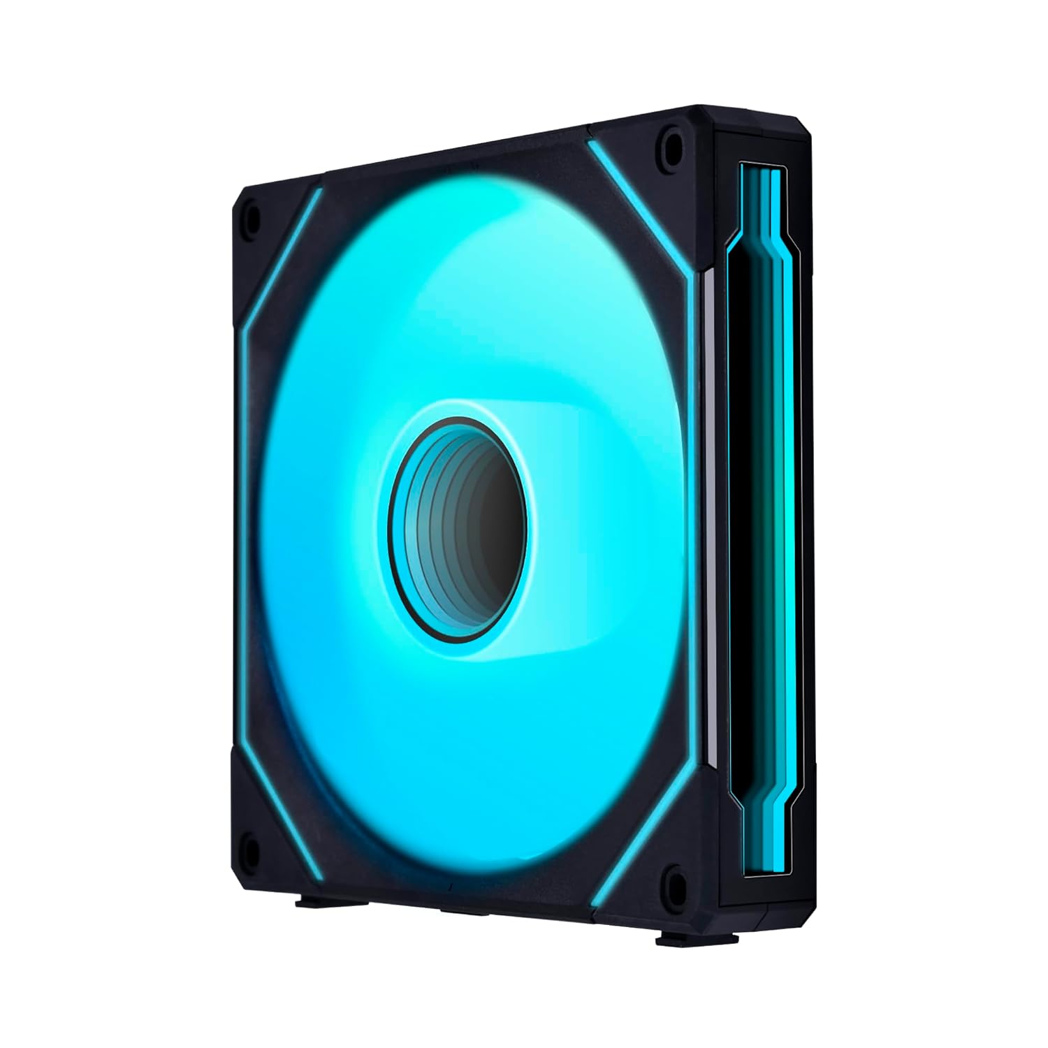 LIAN LI UNI FAN SL-INF REVERSE BLADE 140 INFINITY MIRROR 140MM ARGB SINGLE PACK CASE DESKTOP PC FAN, BLACK- G99.14RSLIN1B.IN