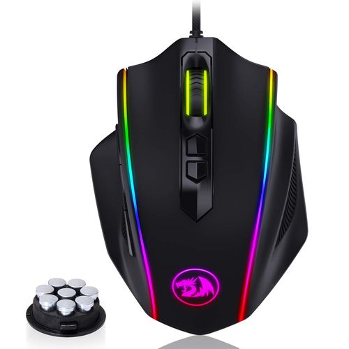 REDRAGON M720 Vampire RGB Wired Ergonomic Gaming Mouse ( Vampire-M720 ) ( 5000DPI / 8 Macro Button ) ( Black )