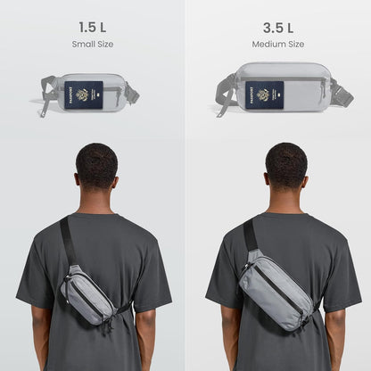TOMTOC AVIATOR-T33 CHEST BAG 3.5L-GRAY