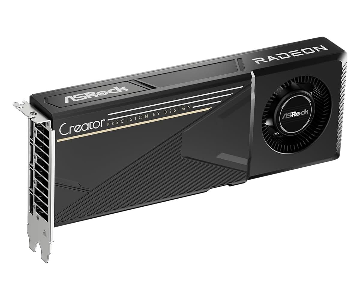 ASRock Radeon AI PRO R9700 Creator 32GB Professional Graphics Card