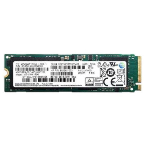 SAMSUNG SM961 1TB M.2 NVME Gen3 Solid State Drive ( SSD )