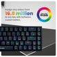 COSMIC BYTE CB-GK-31 ARTEMIS(BLACK) GAMING KEYBOARD RGB RED SWITCH