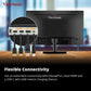 VIEWSONIC VA2709U-4K 68.58 CM (27") SUPERCLEAR IPS 4K UHD MONITOR | SINGLE CABLE SOLUTION | 65W LAPTOP CHARGE BACK | HDR10 | EYE PROTECH | DUAL SPEAKER HDMI | DP | USB-C