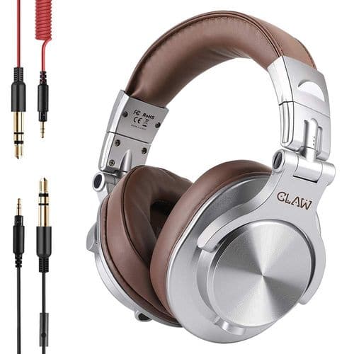 CLAW SM50 DJ Wired Stereo Gaming Headphone ( Silver ) ( PC / Mobile )