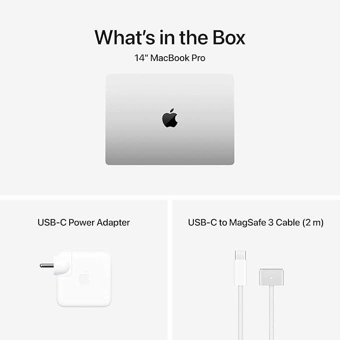 Apple 14-inch MacBook Pro M5 chip with 10 core CPU and 10 core GPU, 24GB, 1TB SSD - Silver