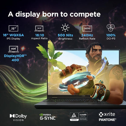 LENOVO LEGION PRO 5 INTEL CORE I9-14900HX 16 INCH (40.64CM) WQXGA IPS 500NITS 240HZ GAMING LAPTOP (32GB/1TB SSD/WIN 11/OFFICE 2021/NVIDIA RTX 4070 8GB/100% DCI-P3/3 MONTH GAME PASS/GREY/2.5KG), 83DF003PIN