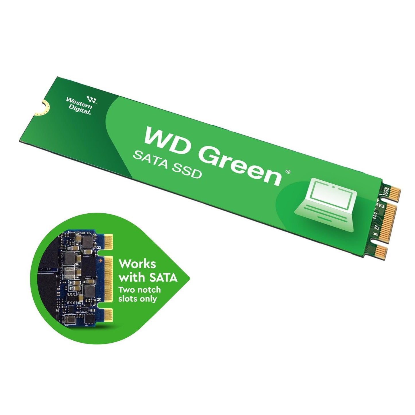 WESTERN DIGITAL 480GB M.2 INTERNAL SATA SSD