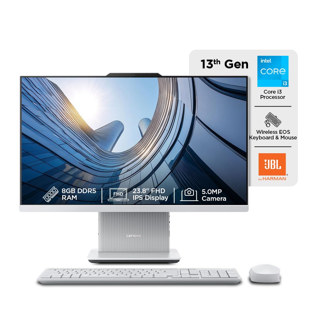 AIO LENOVO IDEA CENTRE 24IRH9 F0HN00PGIN [CI3-1315U/8GB/512GB SSD/WIN11 HOME+MS24/24.0"/INTEGRATED GRAPHICS/1 YEAR(S)/GREY]