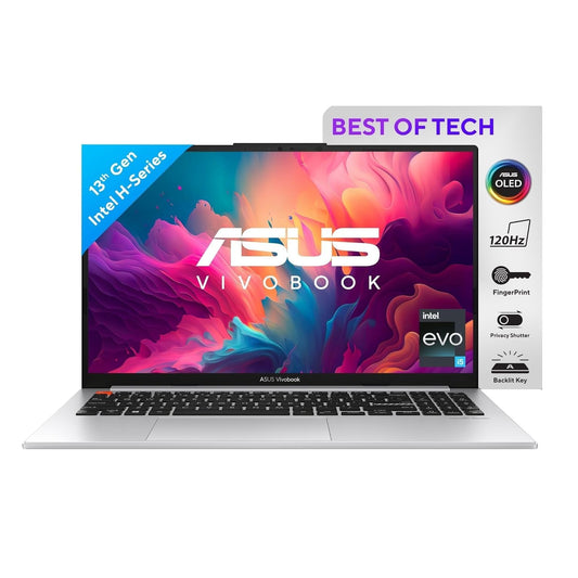 ASUS VIVOBOOK S 15 OLED,LIGHT WEIGHT LAPTOP,13TH GEN,INTEL EVO CORE I5-13500H (16GB/1TB/INTEL IRIS XE GRPH/39.62 CMS (15.6) 3K/WIN11HM)S5504VA-MA553WS
