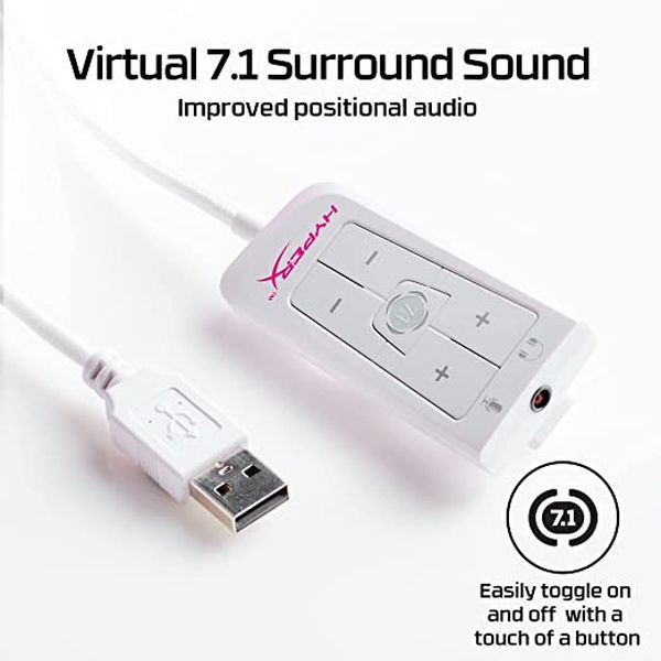 HYPERX Cloud 2 Wired 7.1 Surround Gaming Headphone ( Pink-White ) ( PC / Mobile / Xbox )[ HyperX Cloud II ]
